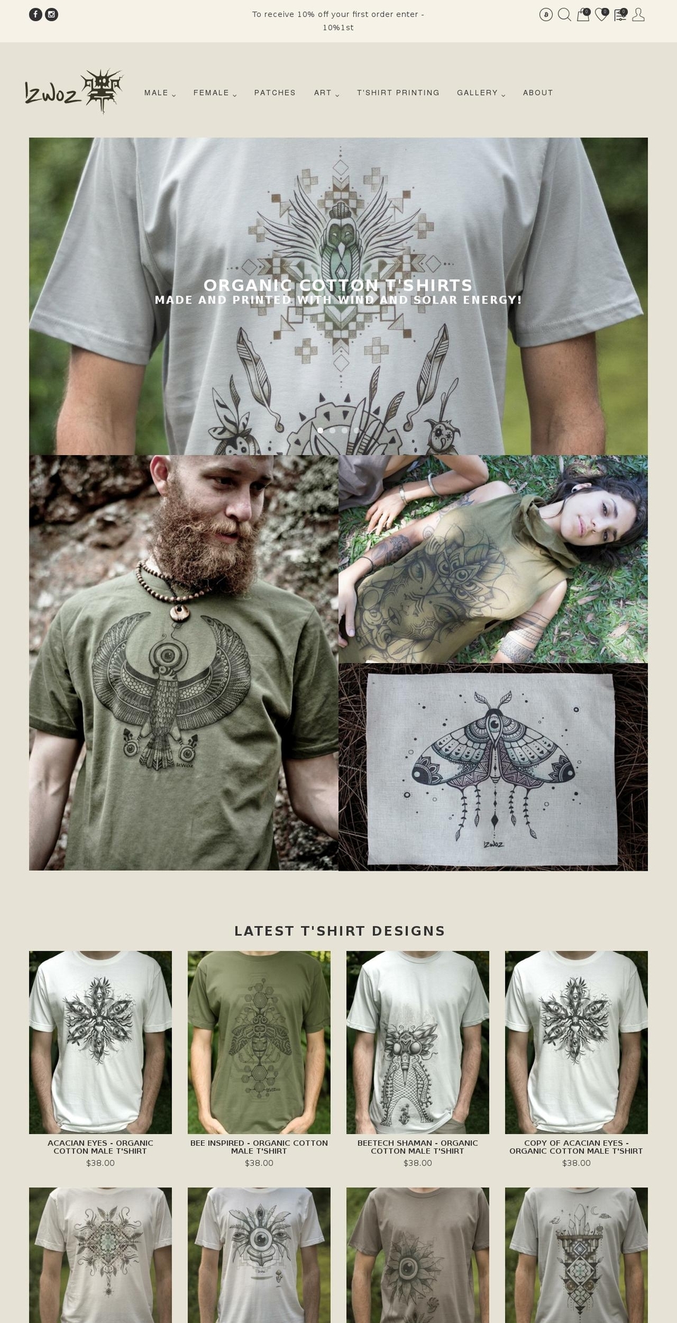 izwoz.com.au shopify website screenshot