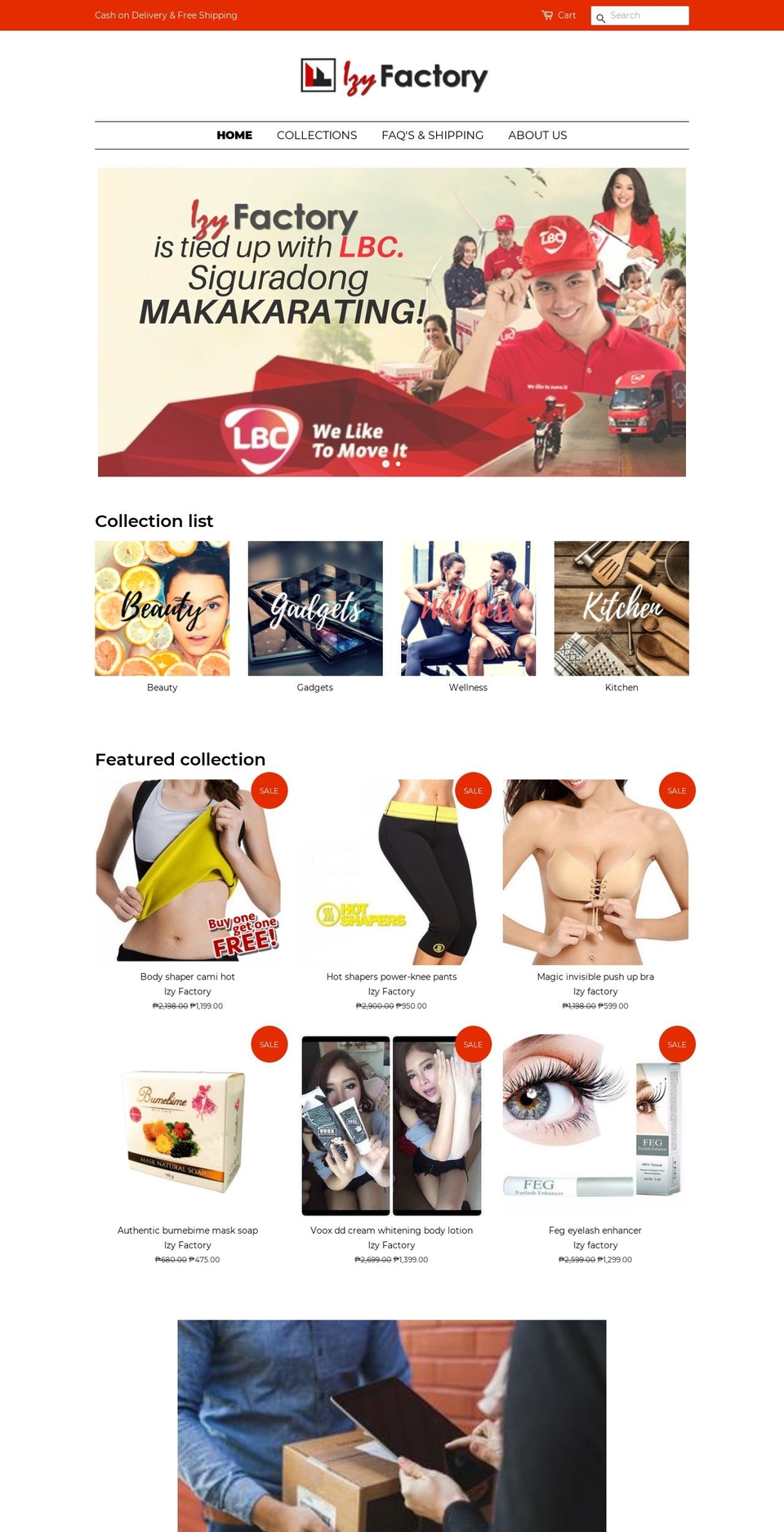 izyfactory.com — Shopify storefront screenshot