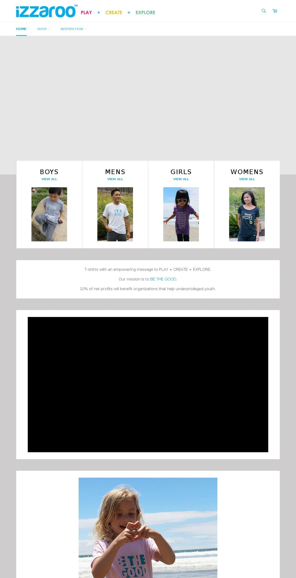 izzaroo.com — Shopify storefront screenshot
