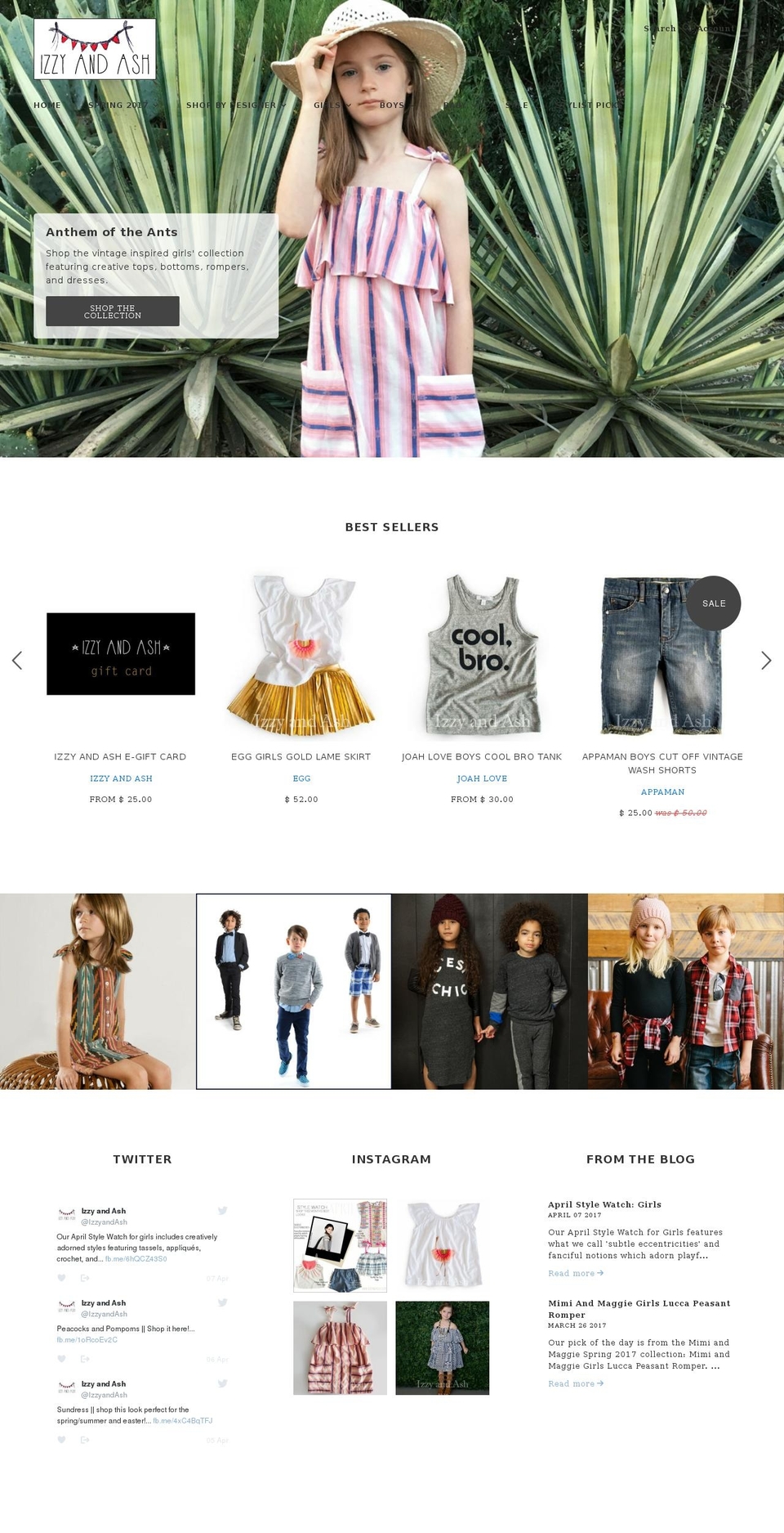izzyanddash.com shopify website screenshot
