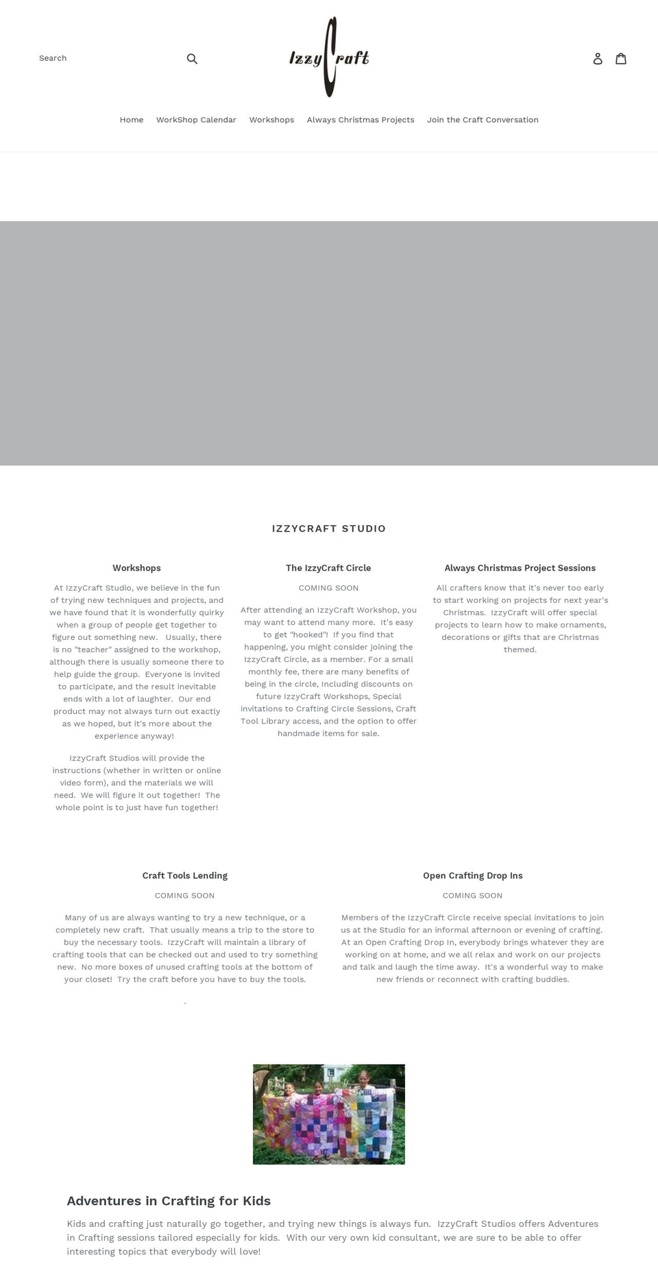 izzycraft.com — Shopify storefront screenshot