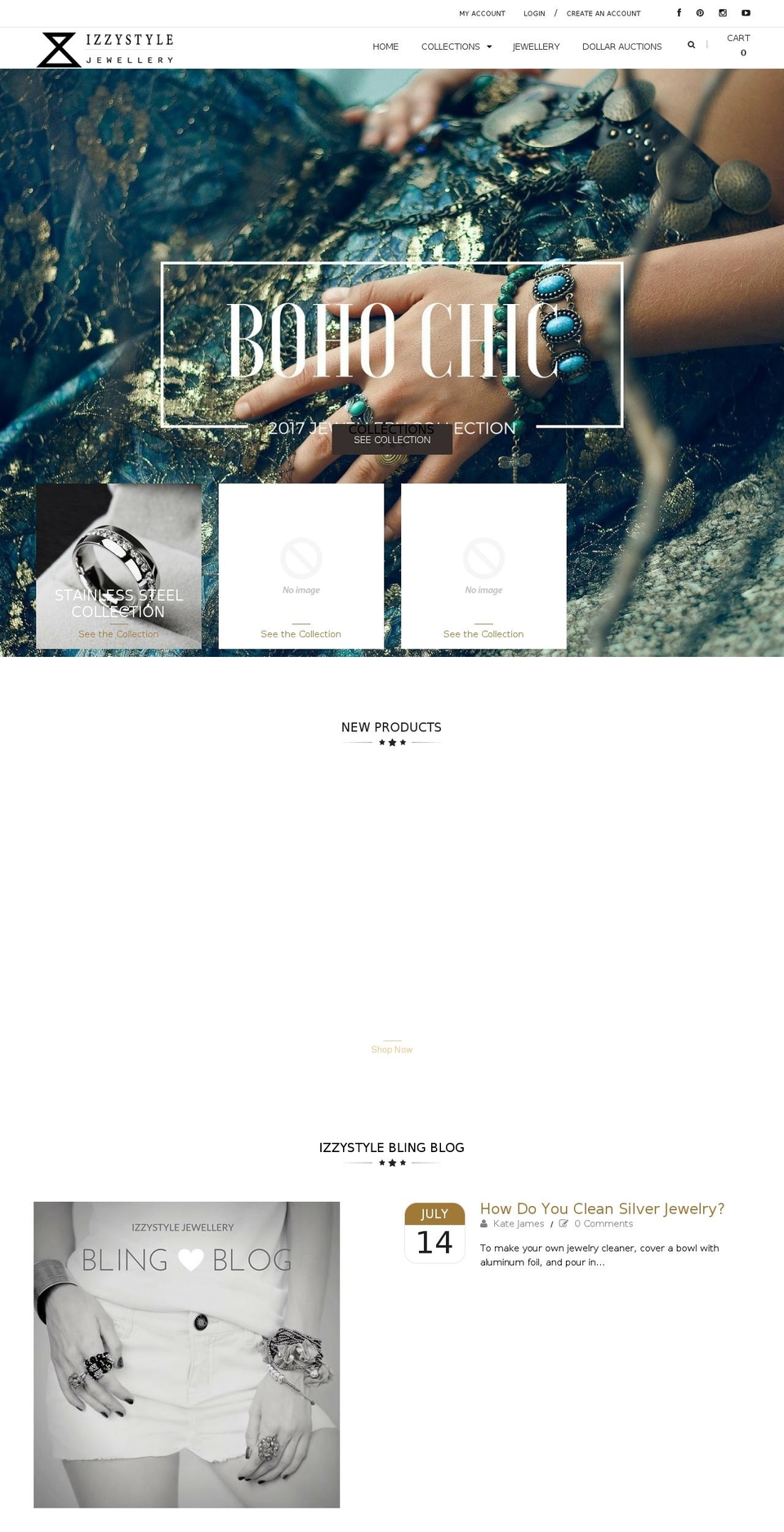 jewelry-r10 Shopify theme site example izzystyle.com