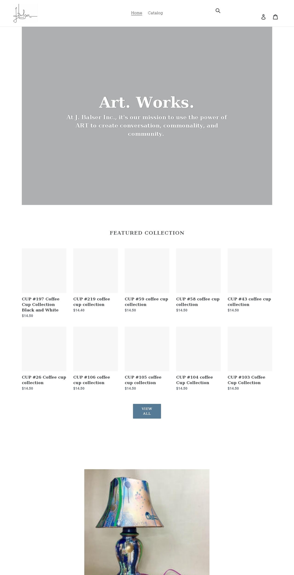 j-balser-inc.myshopify.com shopify website screenshot