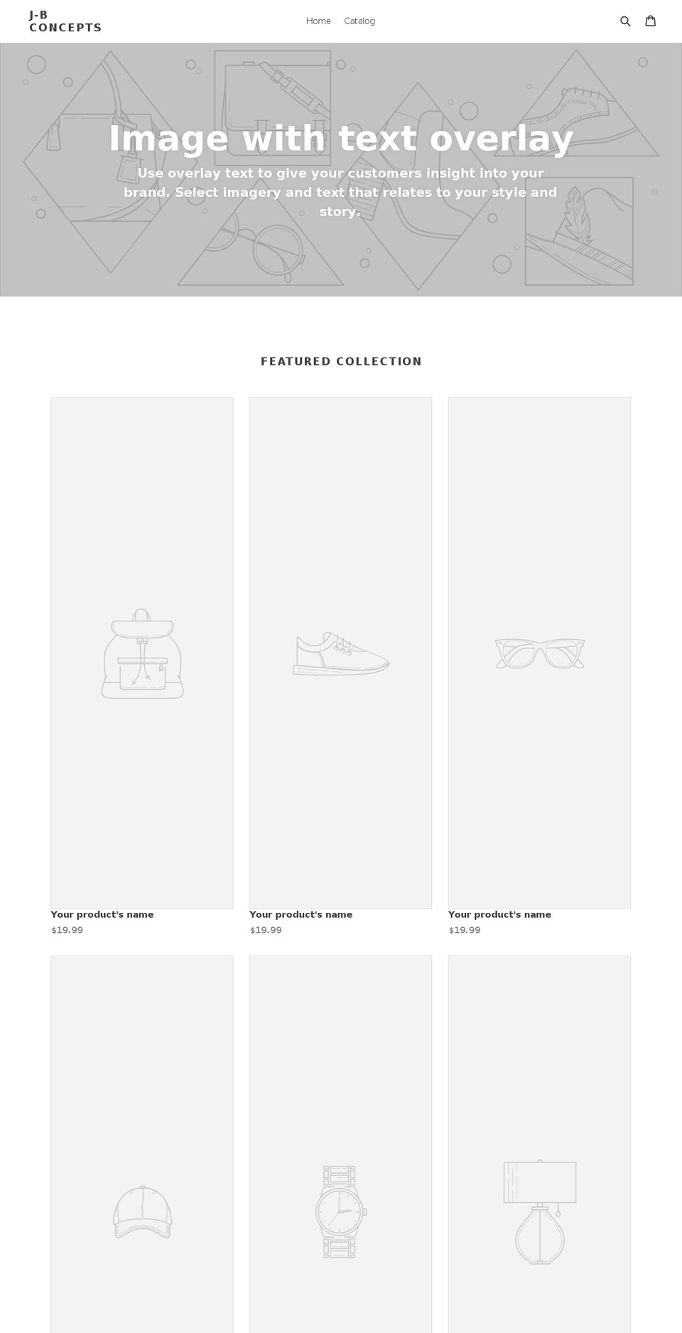 j-bconcepts.com shopify website screenshot