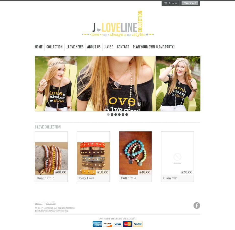 j-loveline.com shopify website screenshot