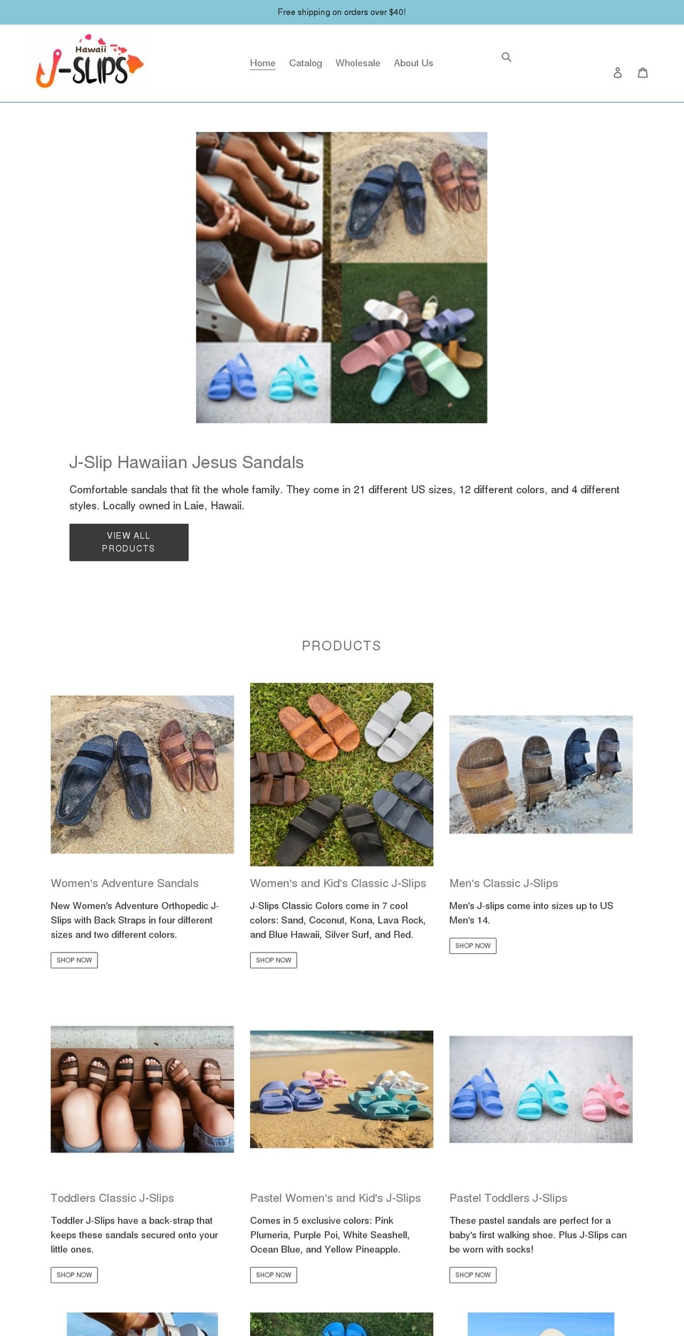 j-slips.com shopify website screenshot