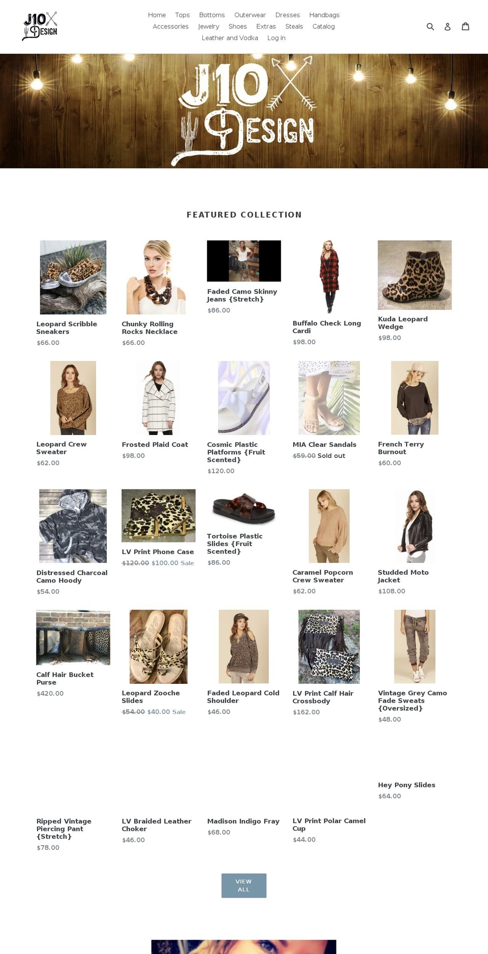 j10design.com shopify website screenshot