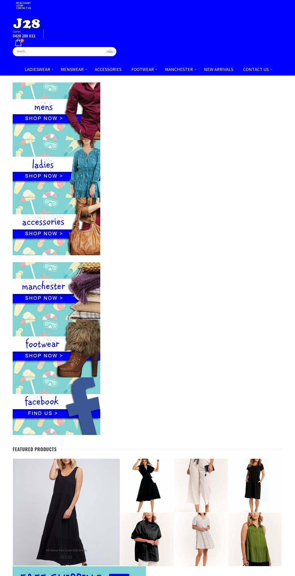 j28.com.au shopify website screenshot