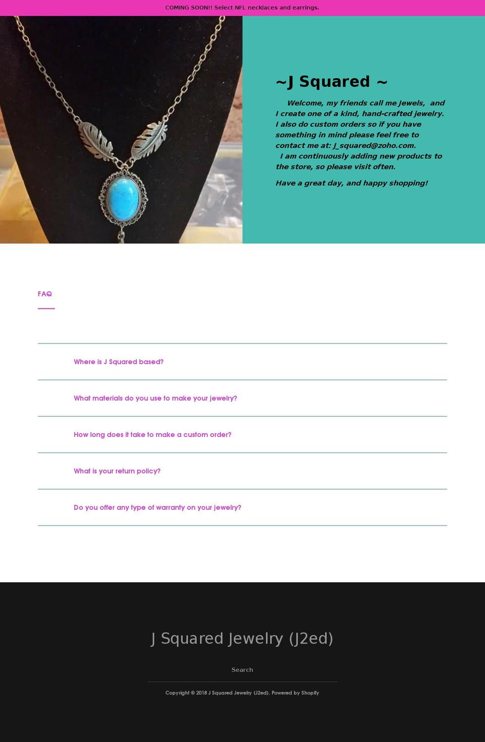 j2ed.com shopify website screenshot