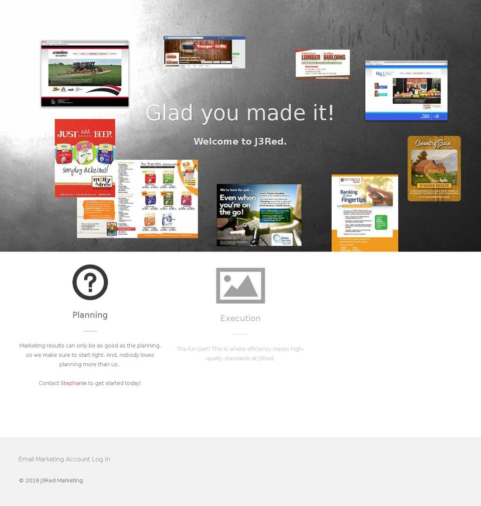 j3redmarketing.com — Shopify storefront screenshot