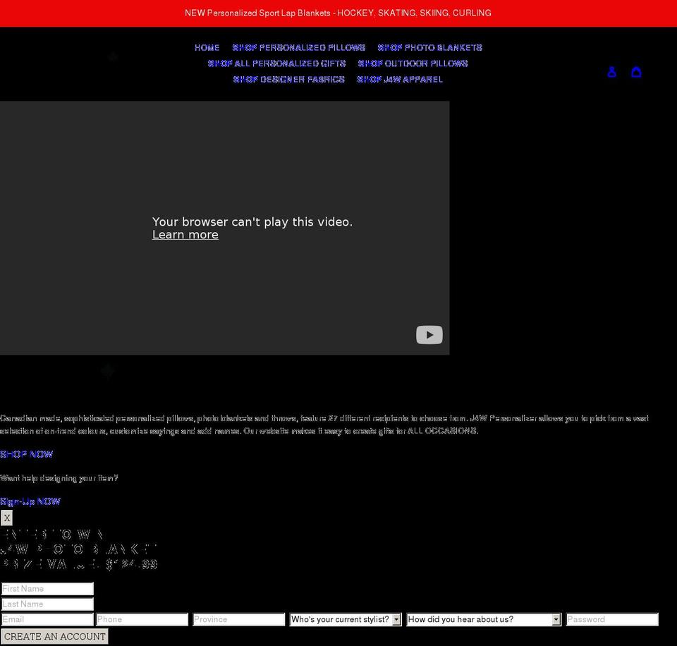 j4w.ca shopify website screenshot