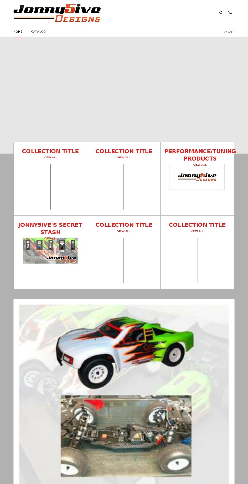 j5designs.net shopify website screenshot