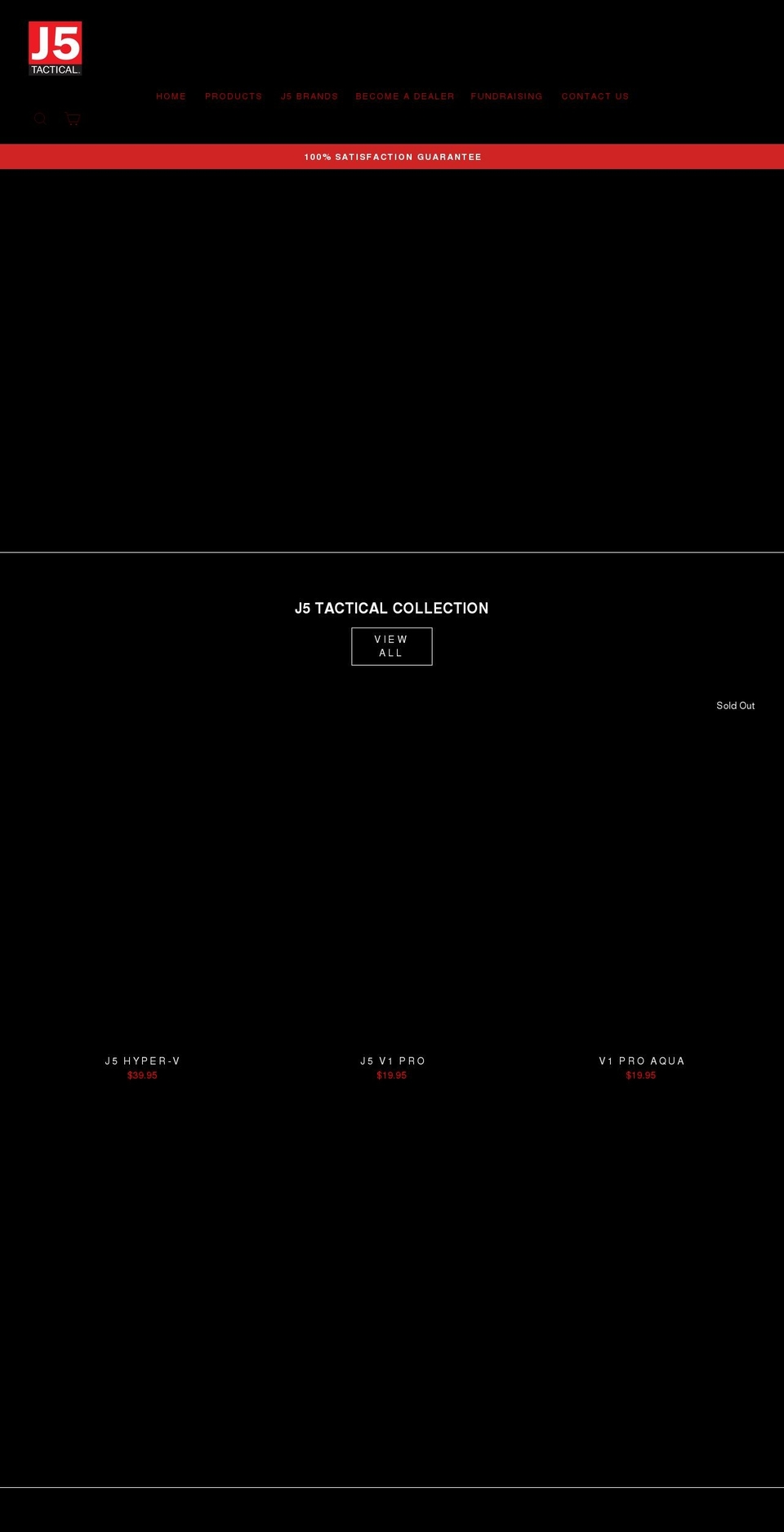 j5tactical.com shopify website screenshot