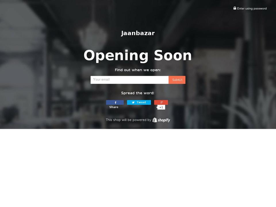jaanbazar.com — Shopify storefront screenshot