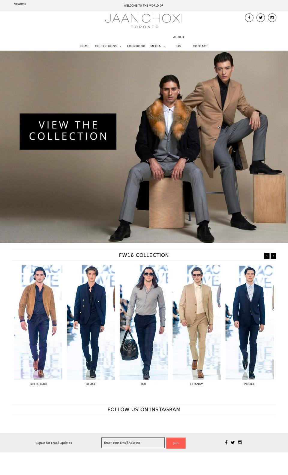jaanchoxi.com — Shopify storefront screenshot