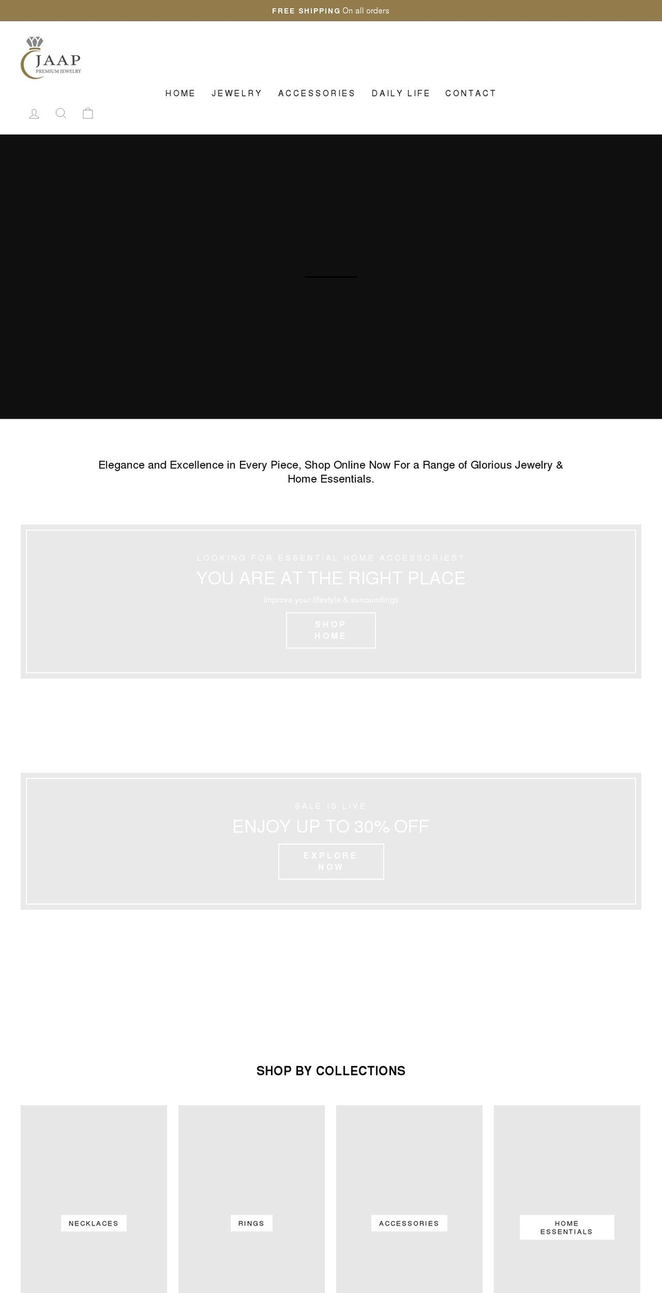 jaapshop.com shopify website screenshot