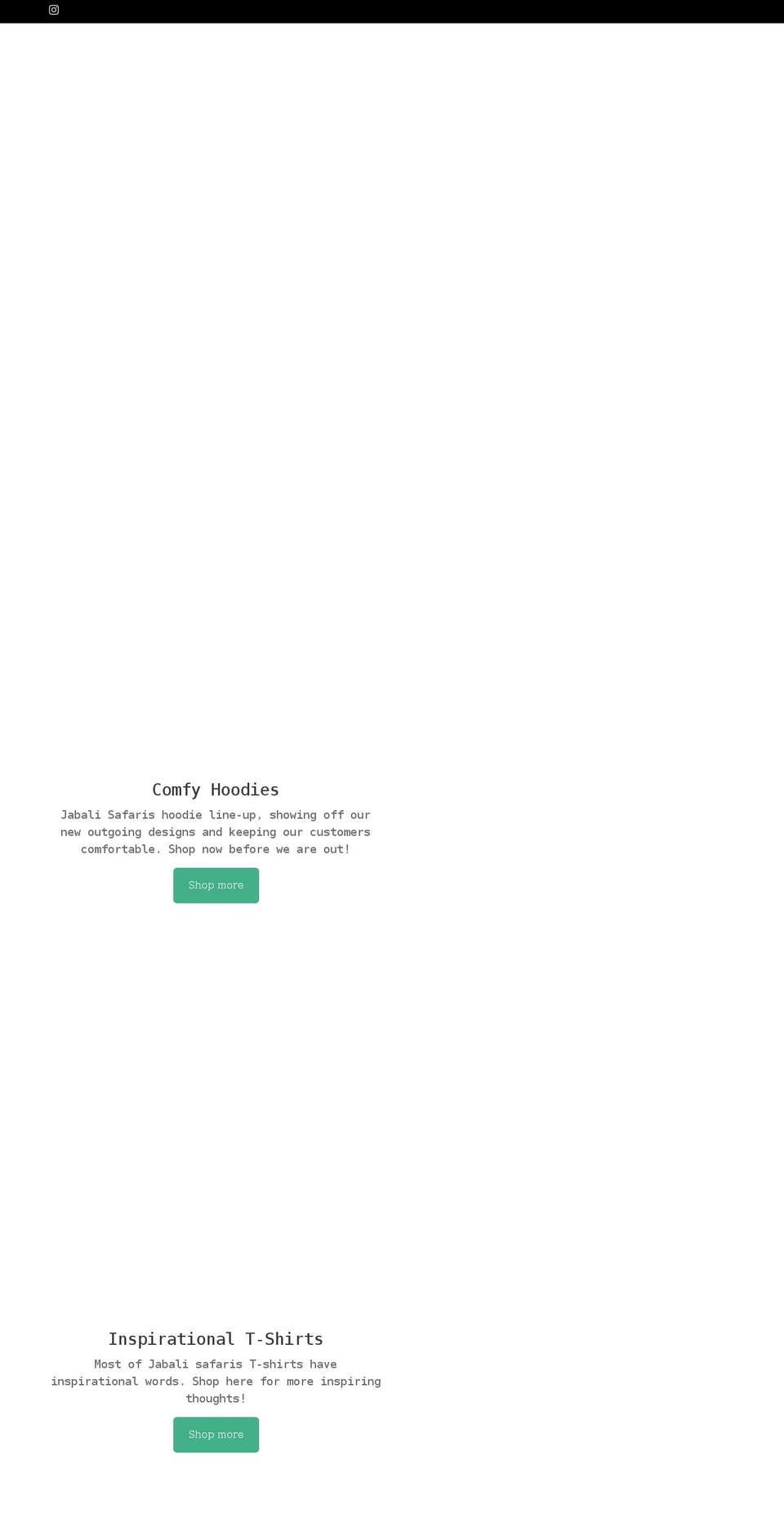 jabalisafari.com shopify website screenshot