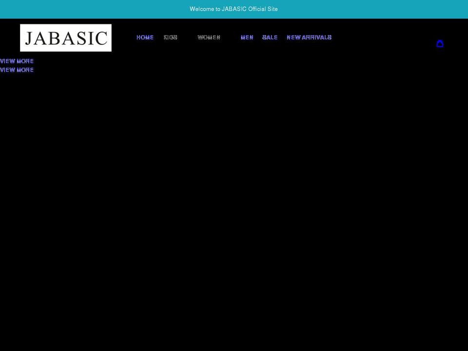 jabasicshoes.com shopify website screenshot