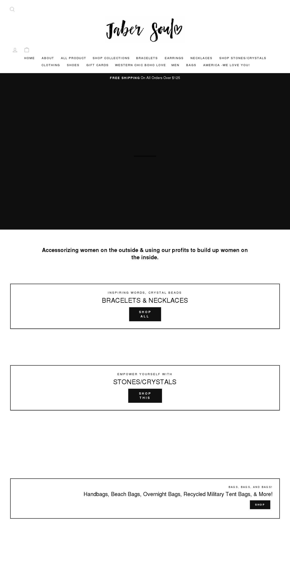 jabersoul.com shopify website screenshot