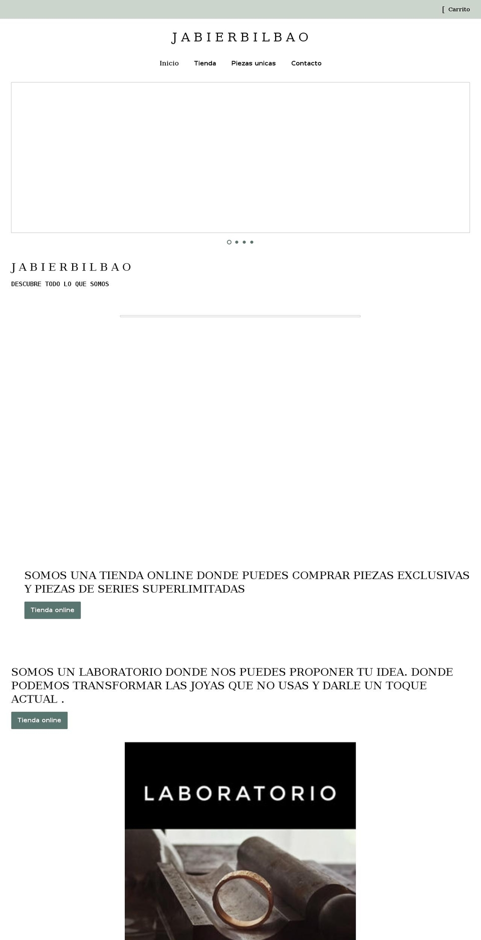 jabierbilbao.com shopify website screenshot