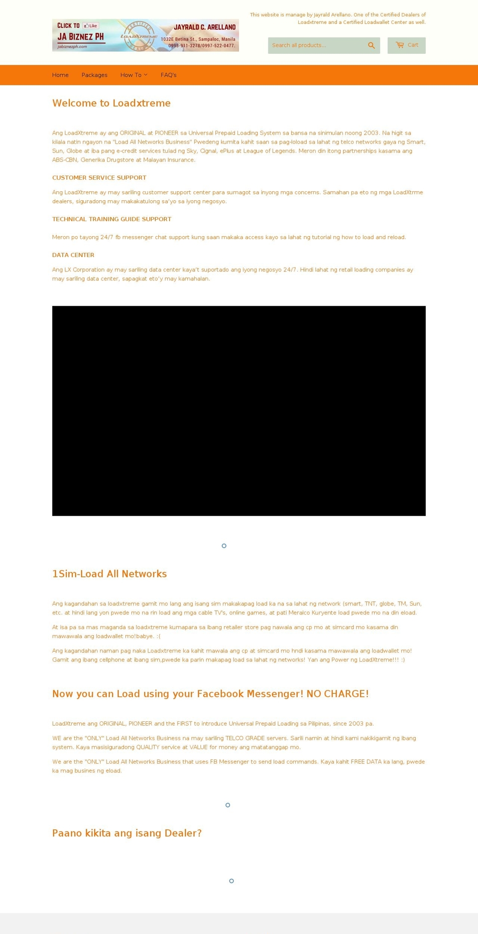 jabiznezph.com — Shopify storefront screenshot