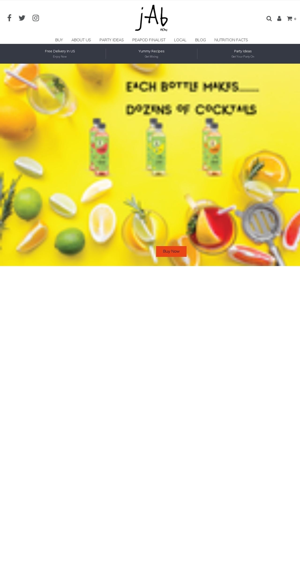 jabnow.com shopify website screenshot