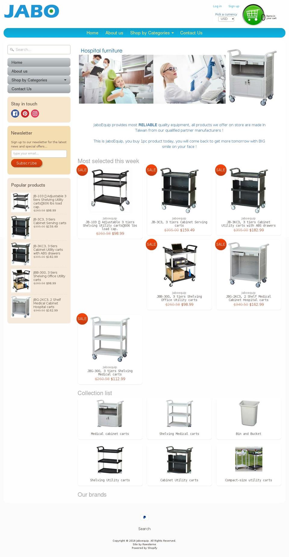 jaboequip.com — Shopify storefront screenshot