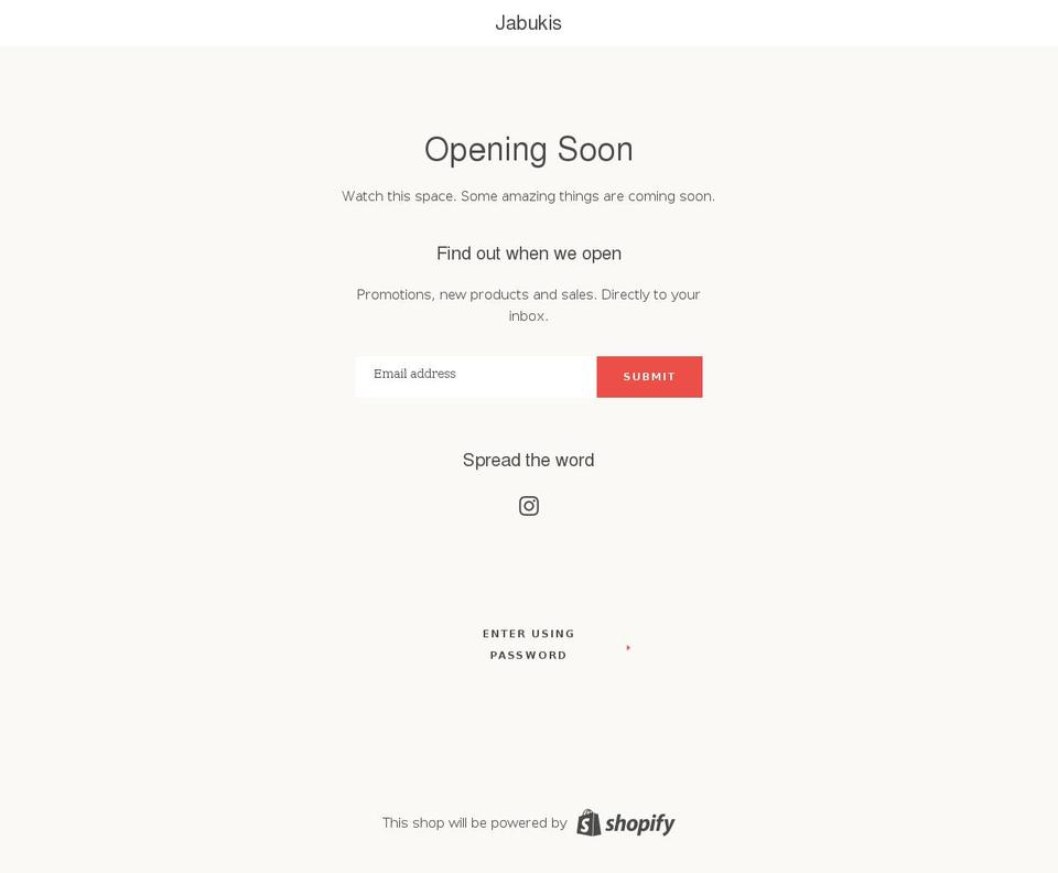 jabukis.com shopify website screenshot