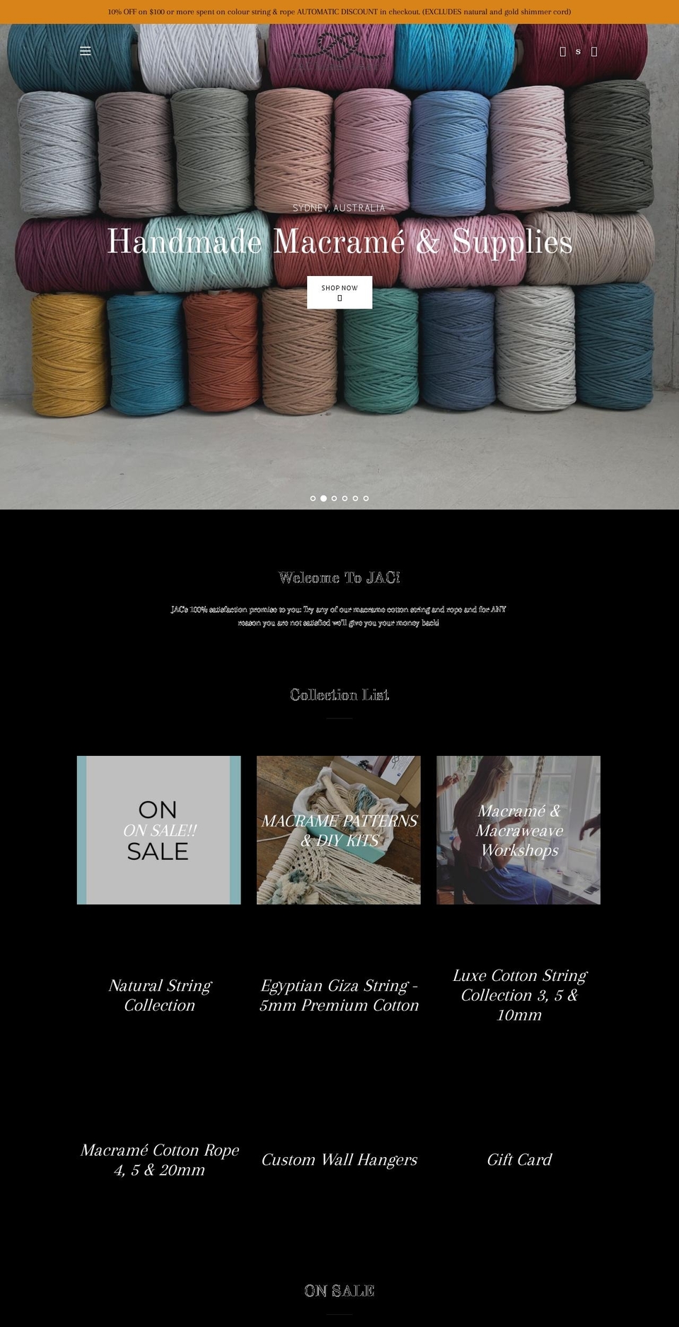 jachomeheart.com — Shopify storefront screenshot