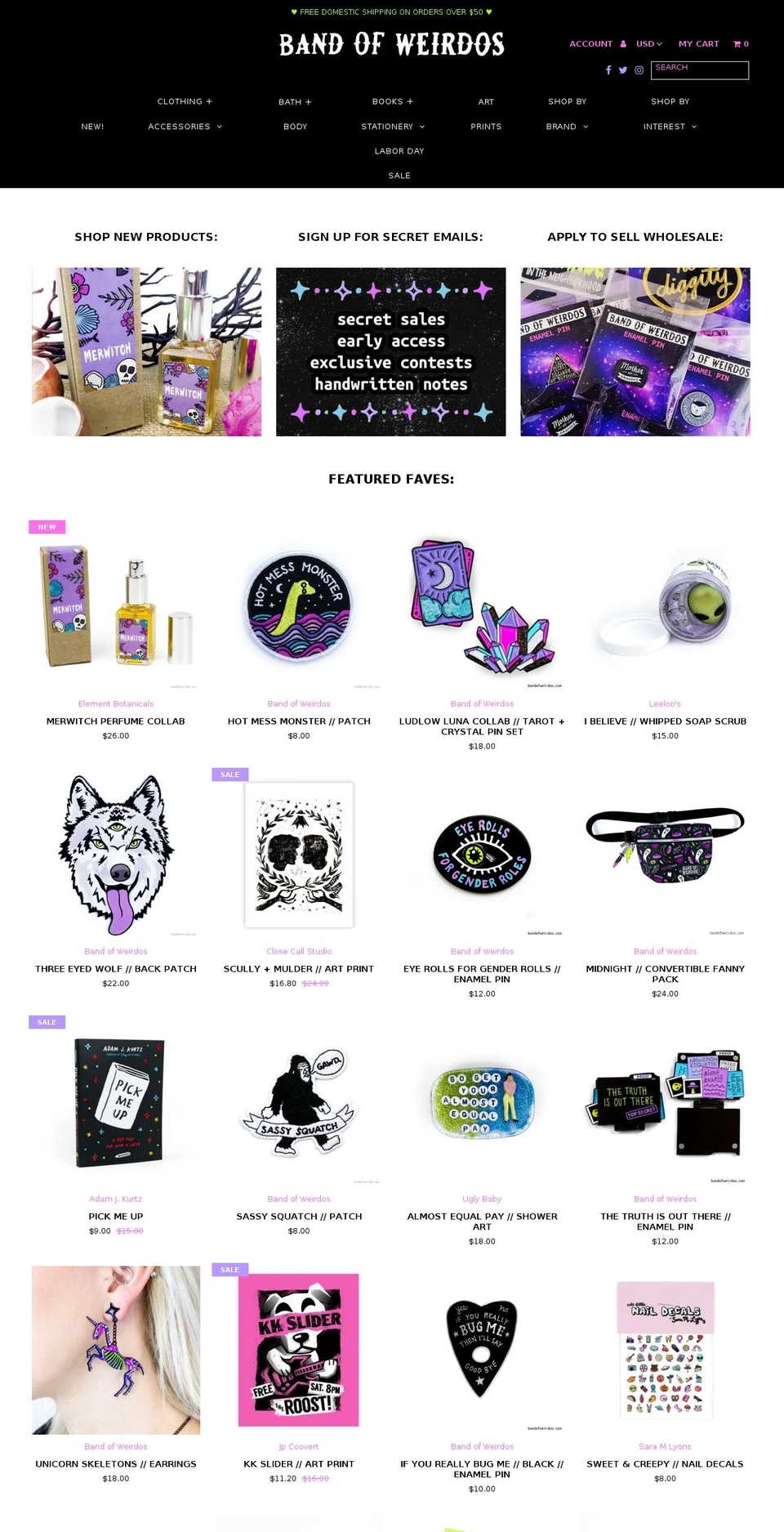 jacieanderson.com — Shopify storefront screenshot