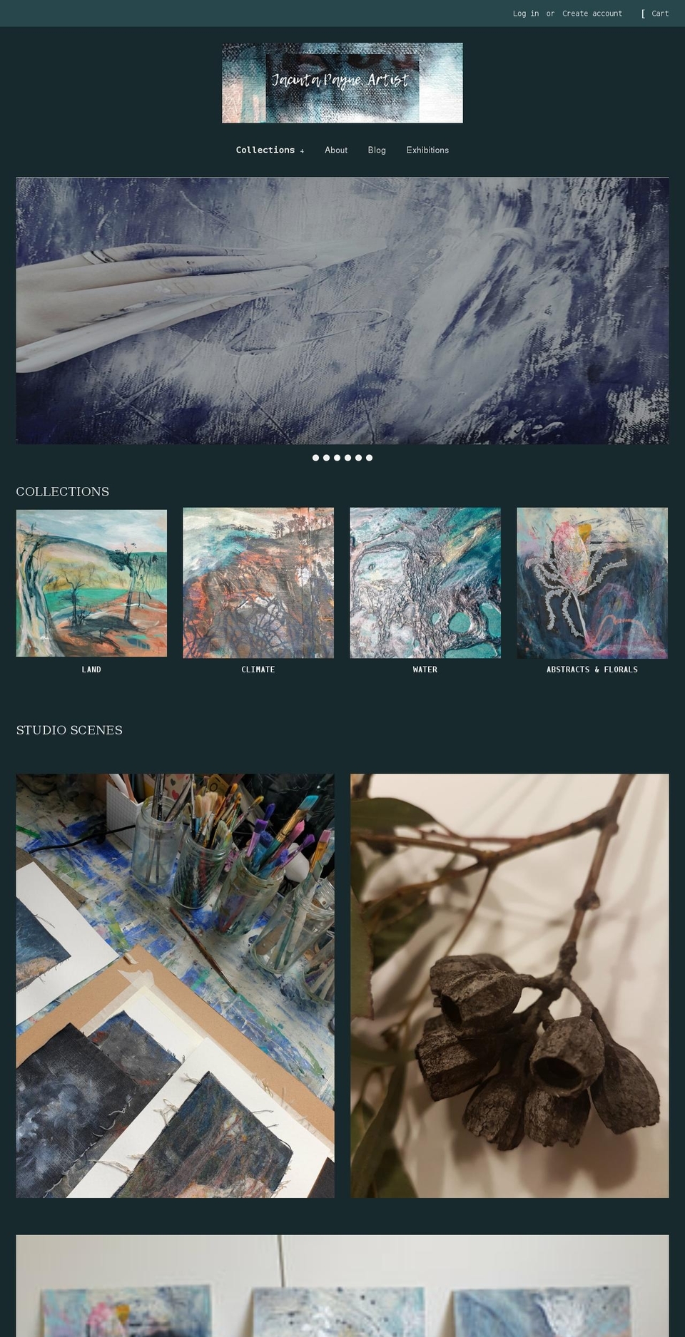 jacintapayne.com shopify website screenshot