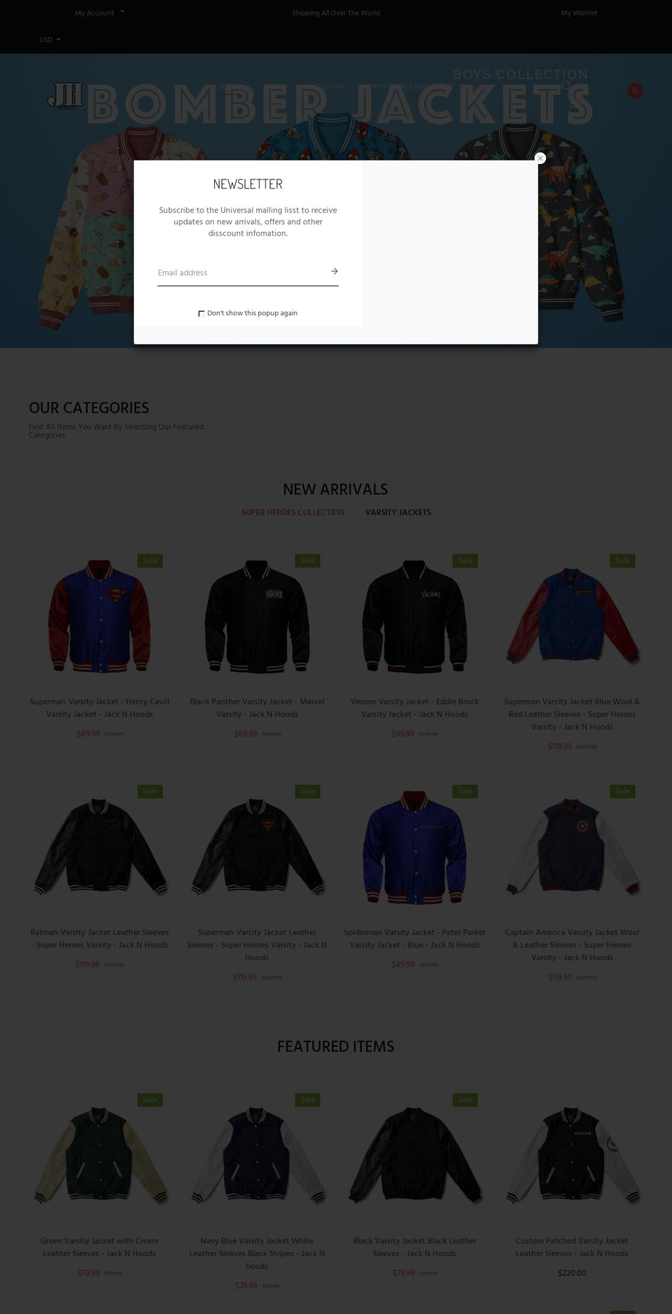 jack-n-hoods.com shopify website screenshot