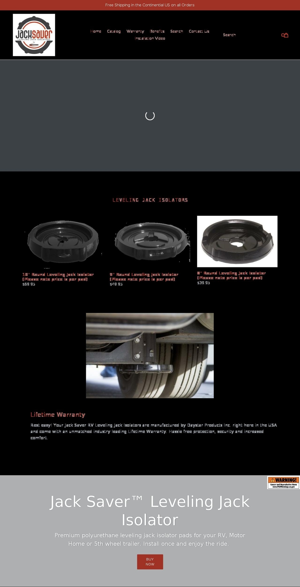 jack-pads.com — Shopify storefront screenshot