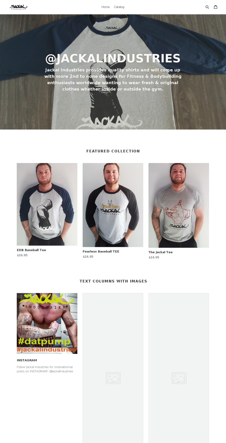 jackalindustries.com shopify website screenshot