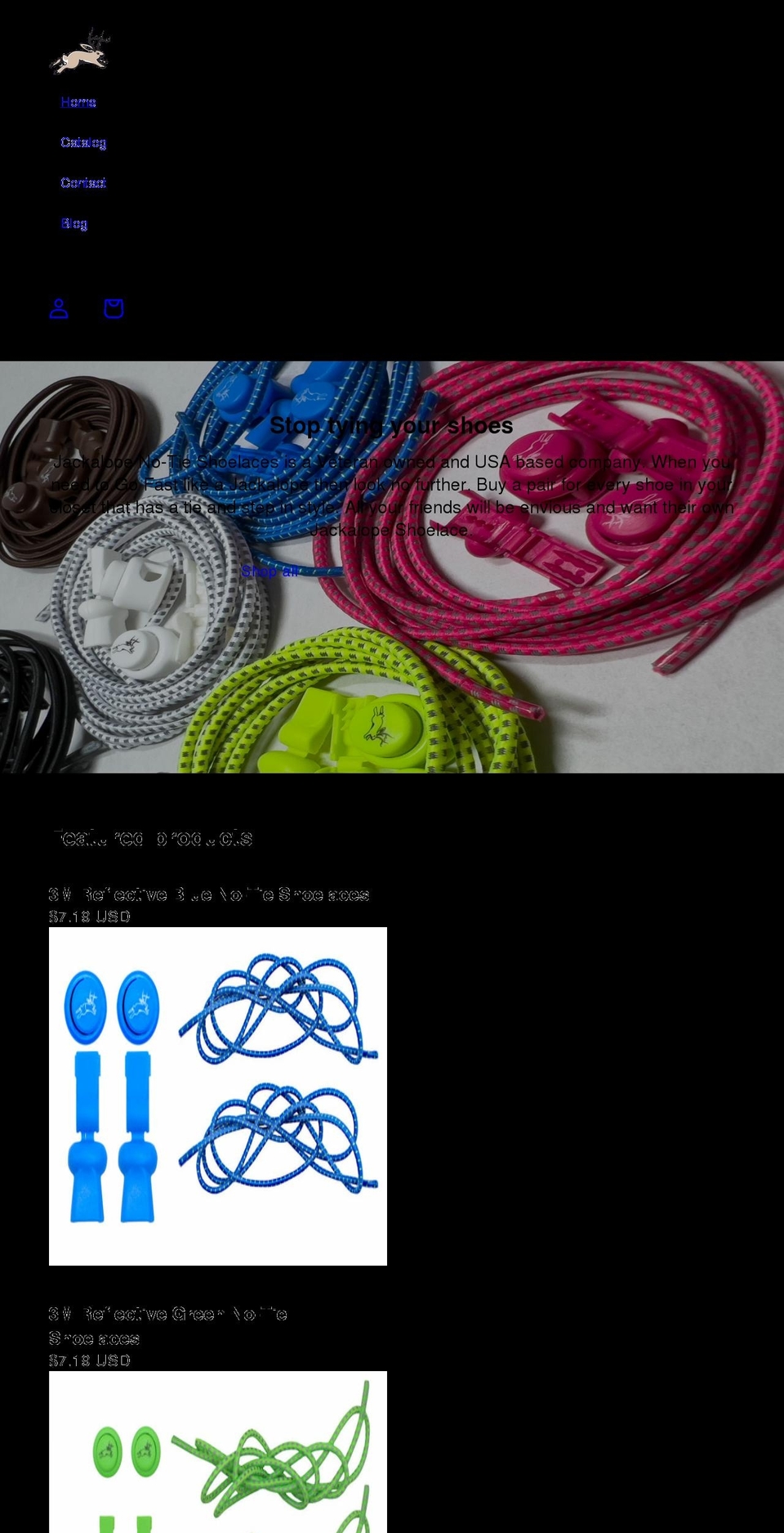 jackalopelaces.com shopify website screenshot