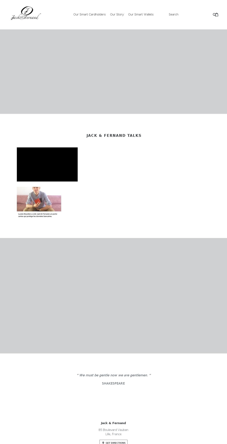 jackandfernand.com — Shopify storefront screenshot