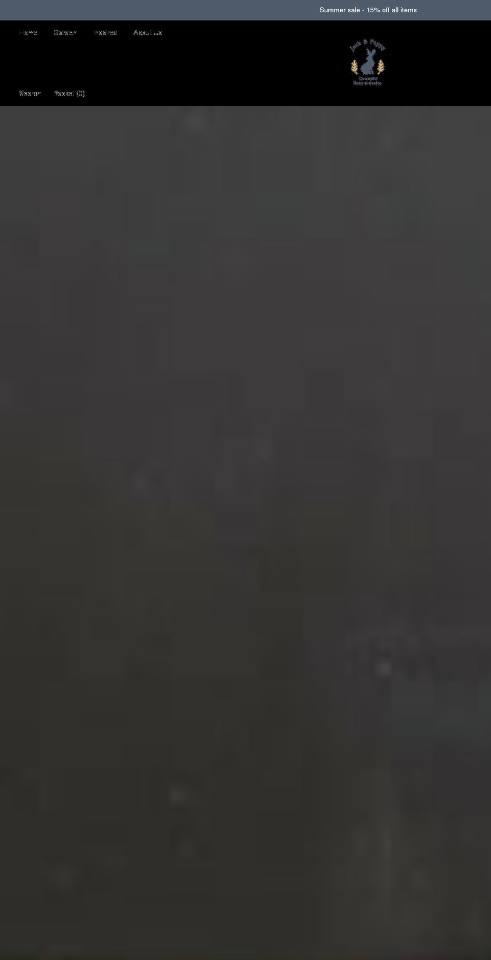 jackandpoppy.co.uk shopify website screenshot