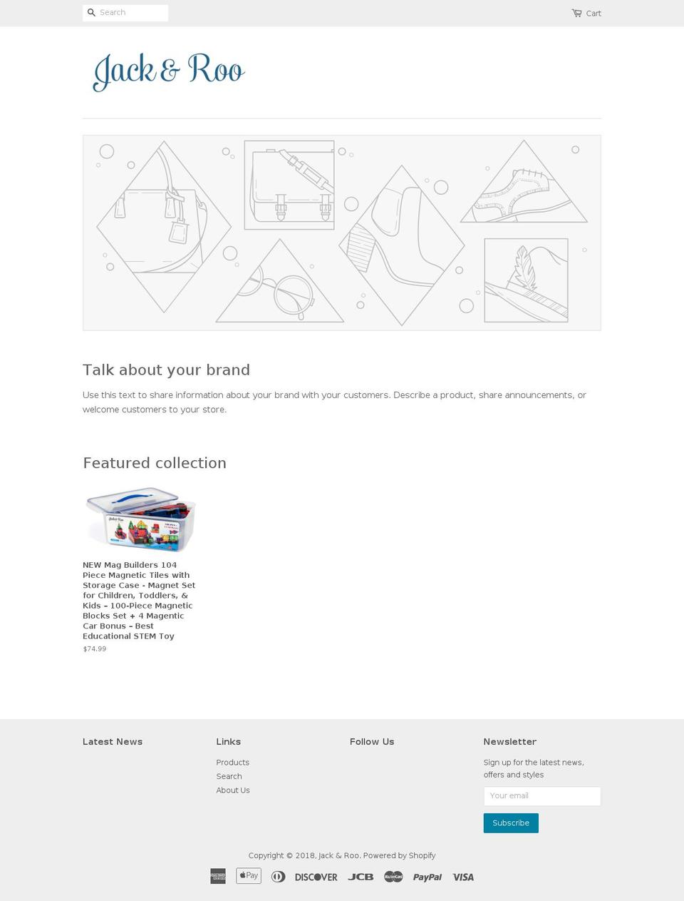 jackandrootoys.com shopify website screenshot