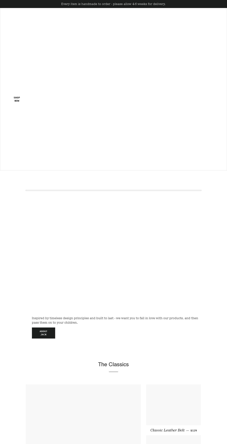 jackbarba.com shopify website screenshot