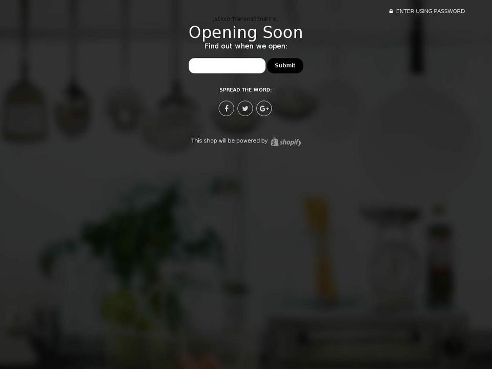 jackcostore.com shopify website screenshot