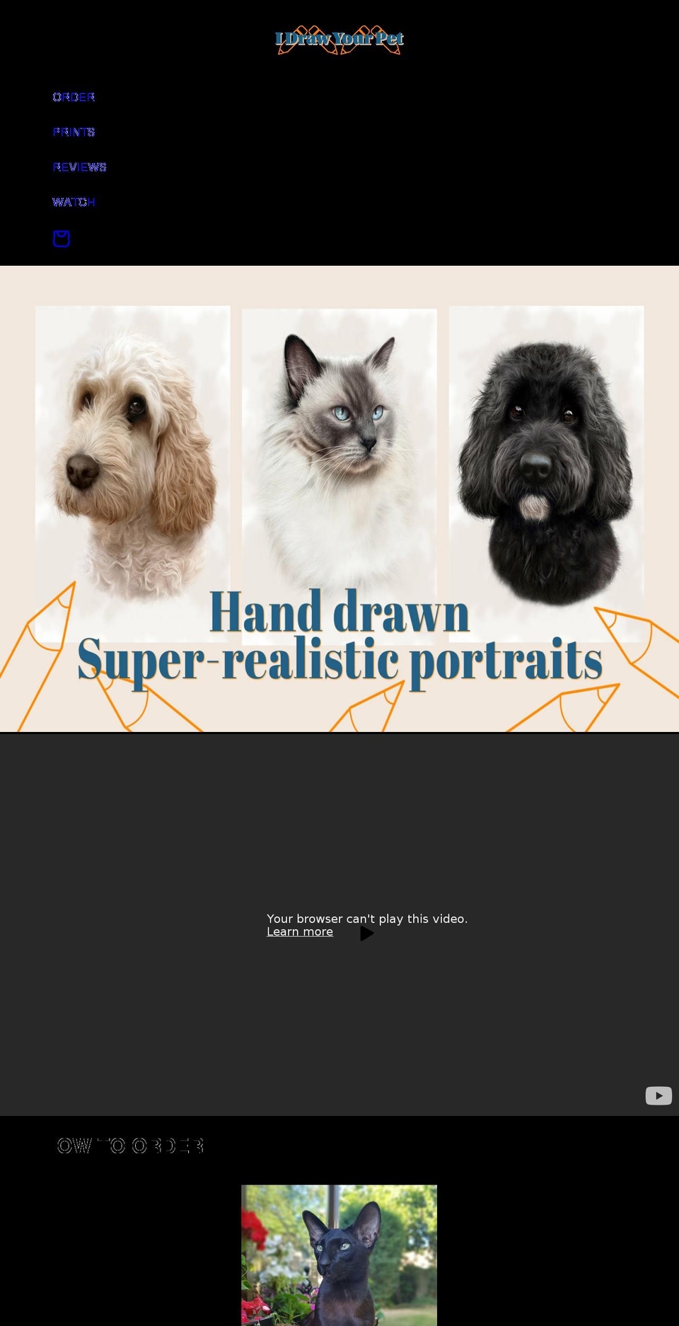 jackdrawsyourpet.com shopify website screenshot