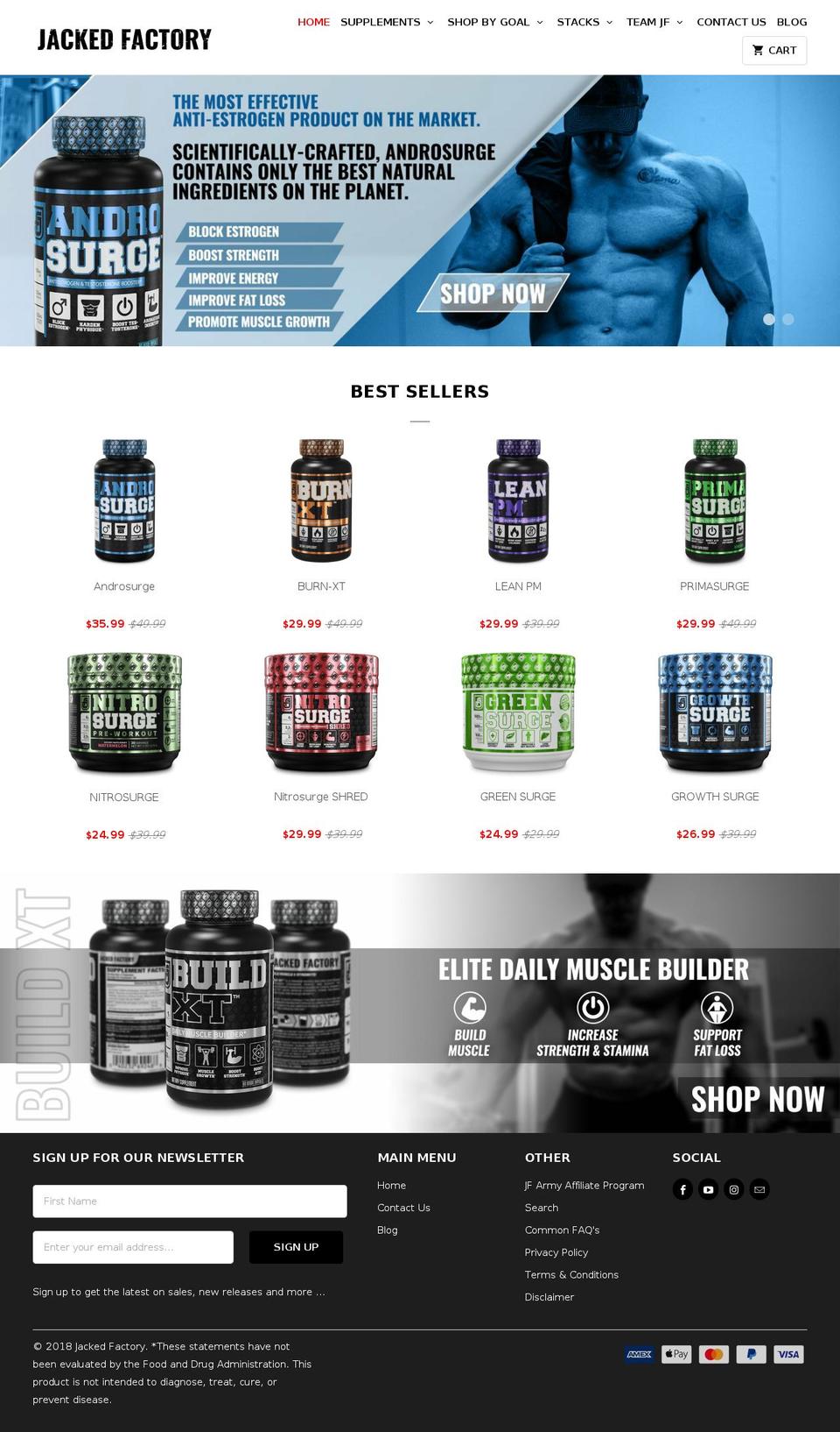 jacked.com — Shopify storefront screenshot