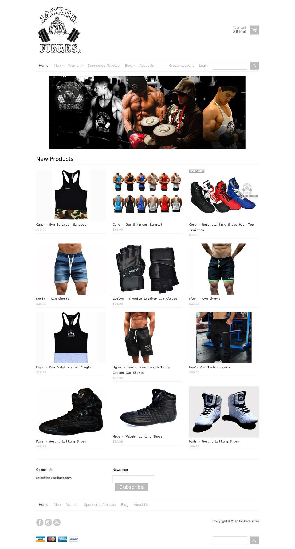 jackedfibres.com shopify website screenshot