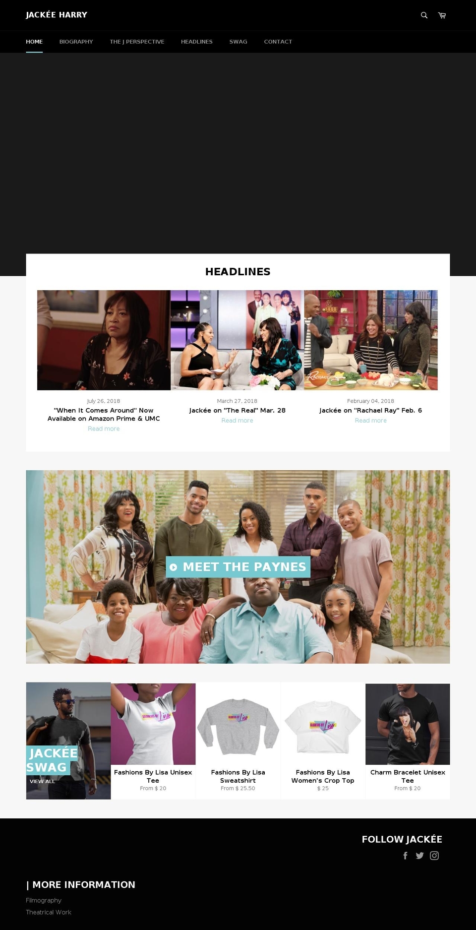 jackeeonline.com — Shopify storefront screenshot