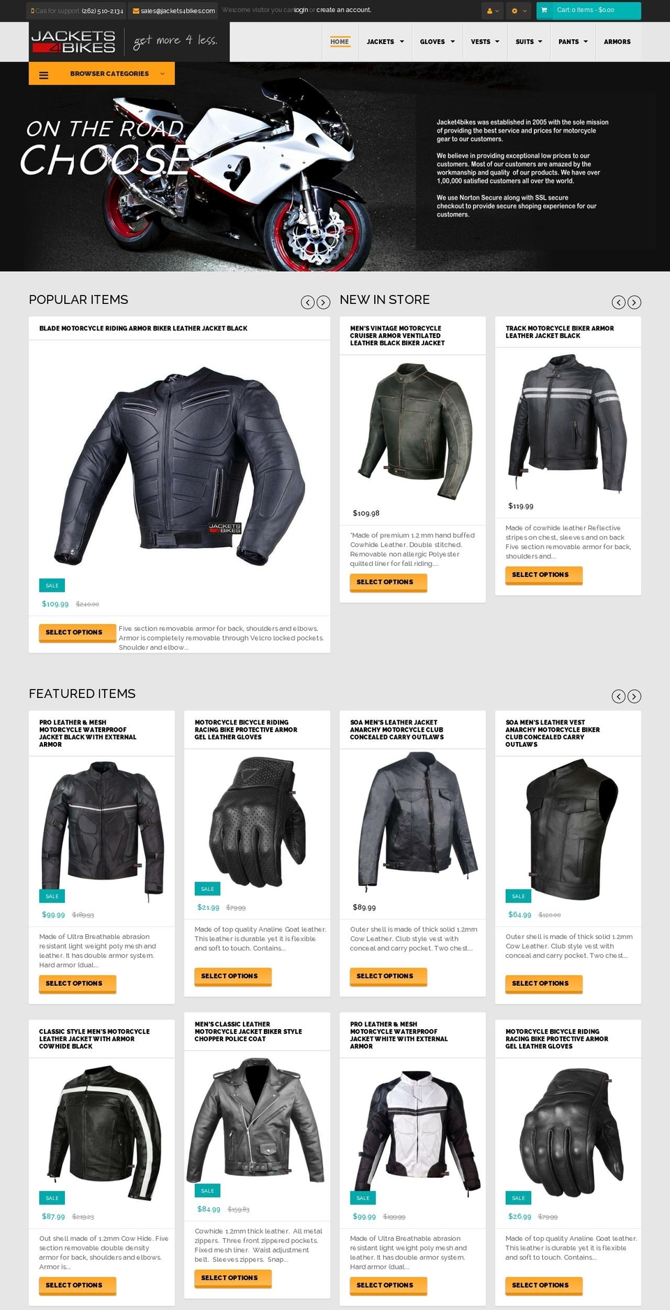 ap-super-market-motorcyle Shopify theme site example jackets4bikes.info