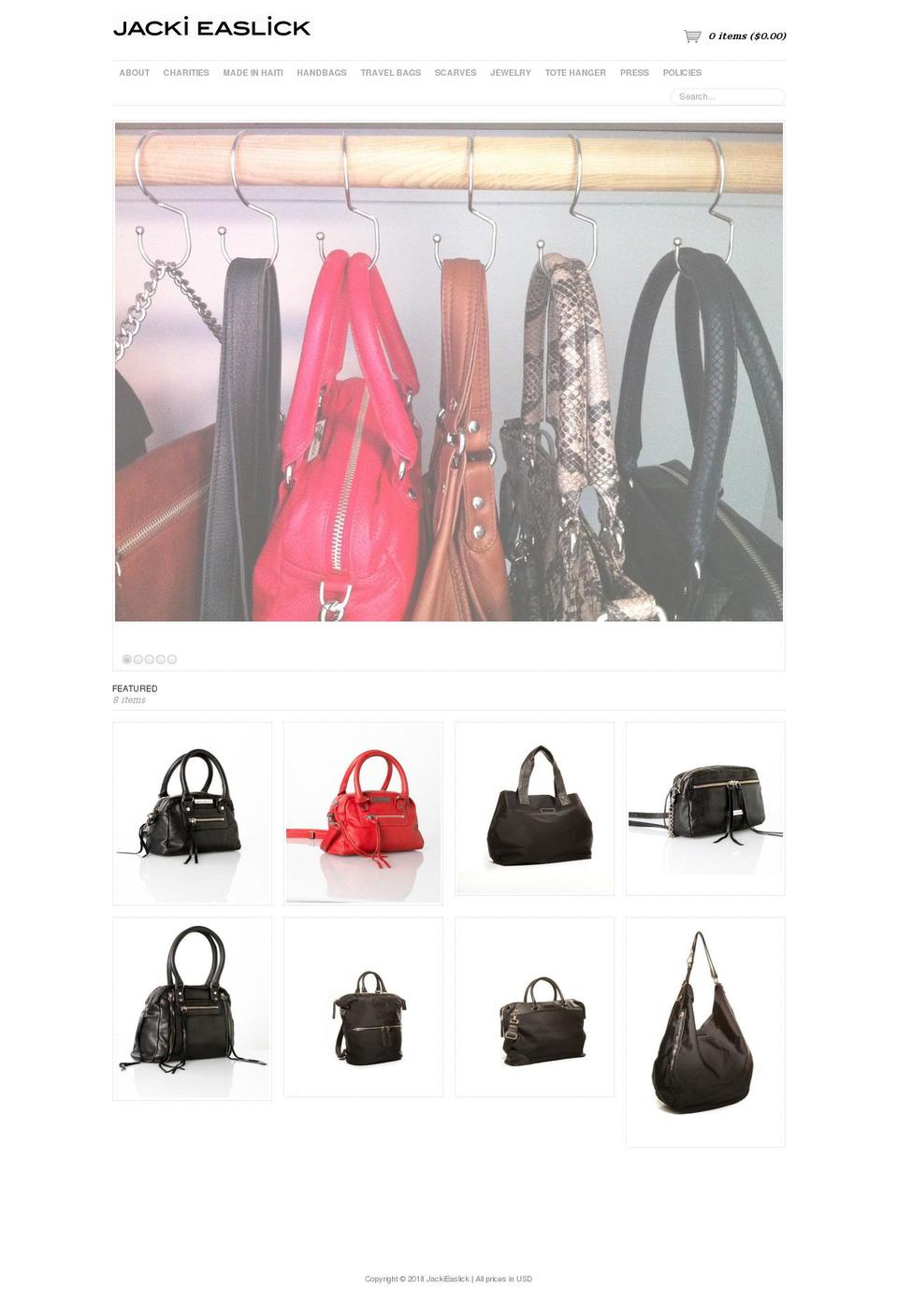 jackieaslick.net shopify website screenshot