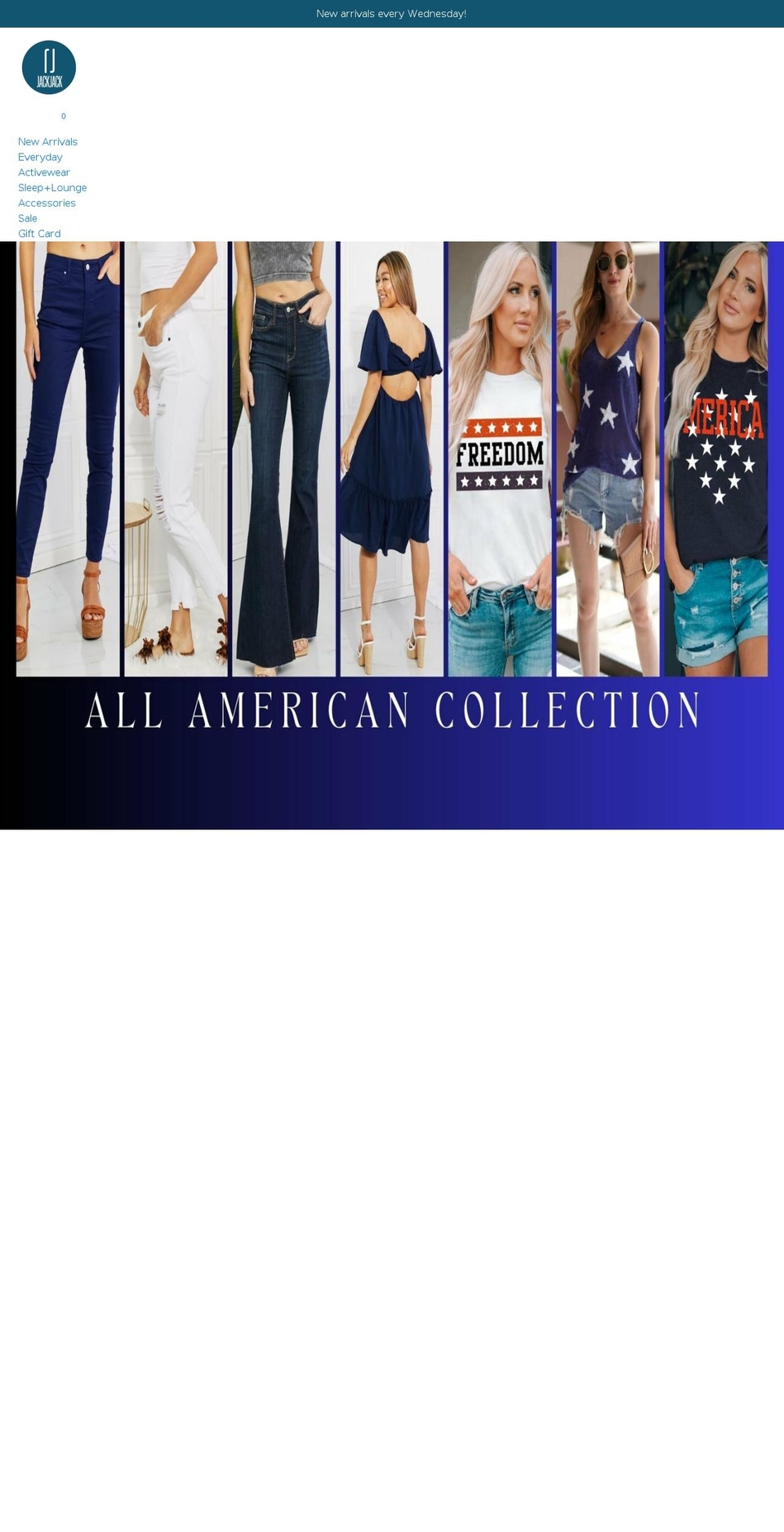 jackjackcomfort.com shopify website screenshot