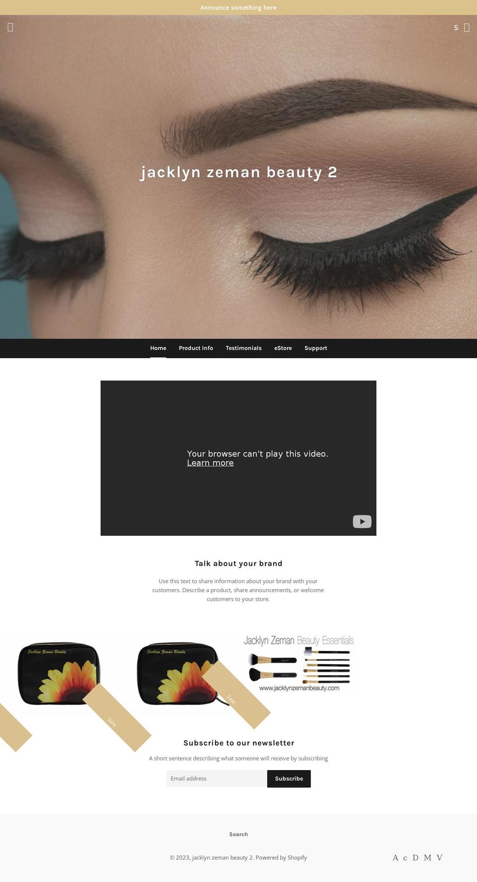 jacklyn-zeman-beauty-2.myshopify.com shopify website screenshot