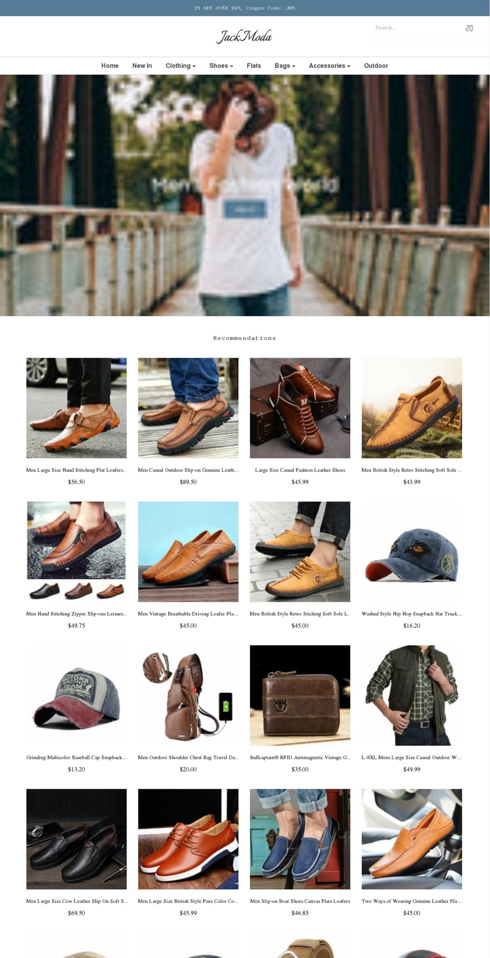 jackmoda.com — Shopify storefront screenshot