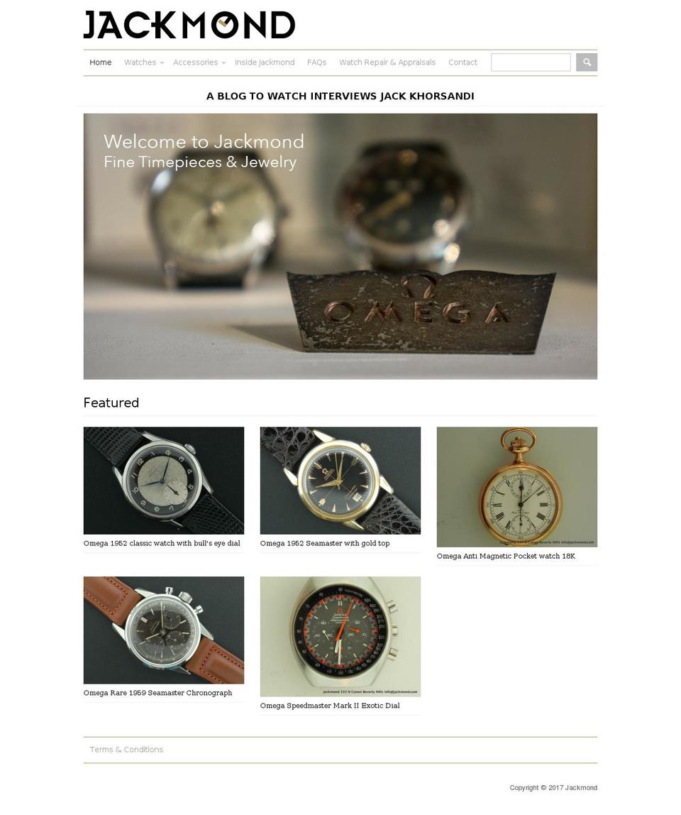 jackmond.com shopify website screenshot